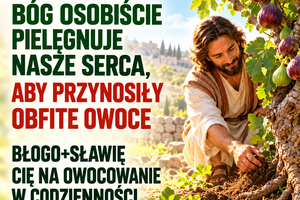 Błogosławieństwo 24 października — Sobota Wezwanie do nawrócenia Łk 13, 1-9 Bóg osobiście pielęgnuje nasze serca, aby przynosiły obfite owoce Błogo+sławię Cię na owocowanie w codzienności o. Zbyszek z Jasnej Góry